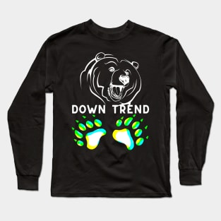 Down Bear Market Long Sleeve T-Shirt